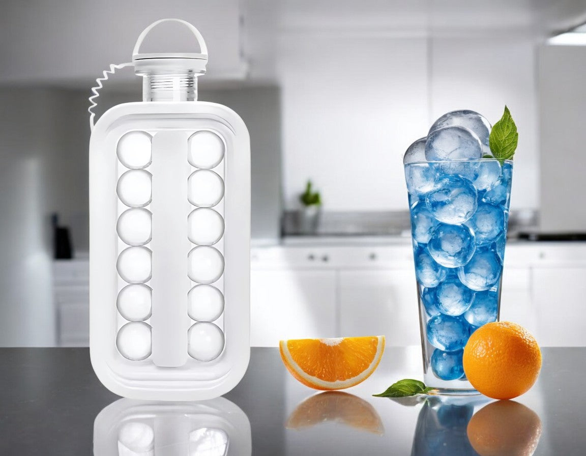 IceBott -  17 Grid Multi-Function Ice Ball Maker Portable Silicone Kettle
